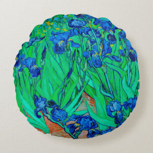 Almofada Redonda PixDezines van gogh iris/rua. Remy
