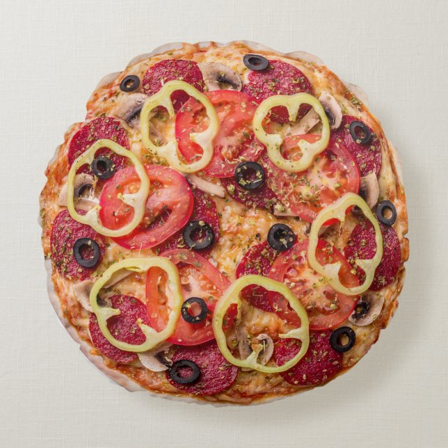 Almofada Redonda Pizza (Frente)