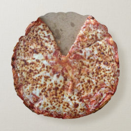 Almofada Redonda Pizza de queijo engraçada