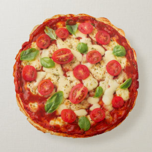 Almofada Redonda Pizza Margherita Impressão