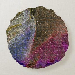Almofada Redonda Placas de vidro colorido com cinzas volantes