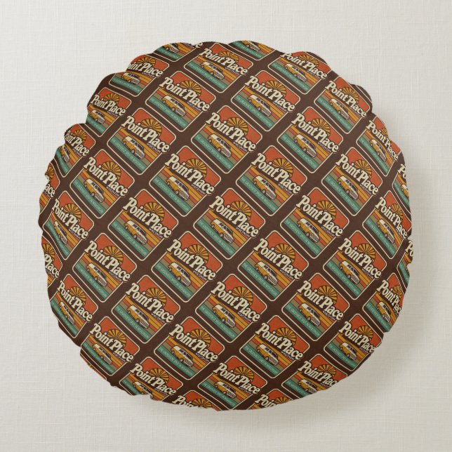Almofada Redonda Placemat laminado (Frente)