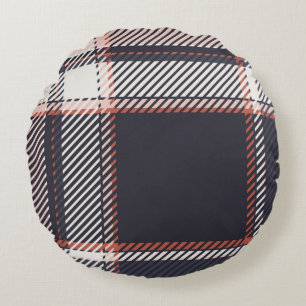 Almofada Redonda Plaid or tartan vintage is background or texture i