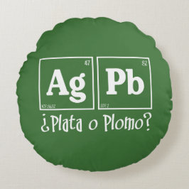 Almofada Redonda Plata o Diplomo