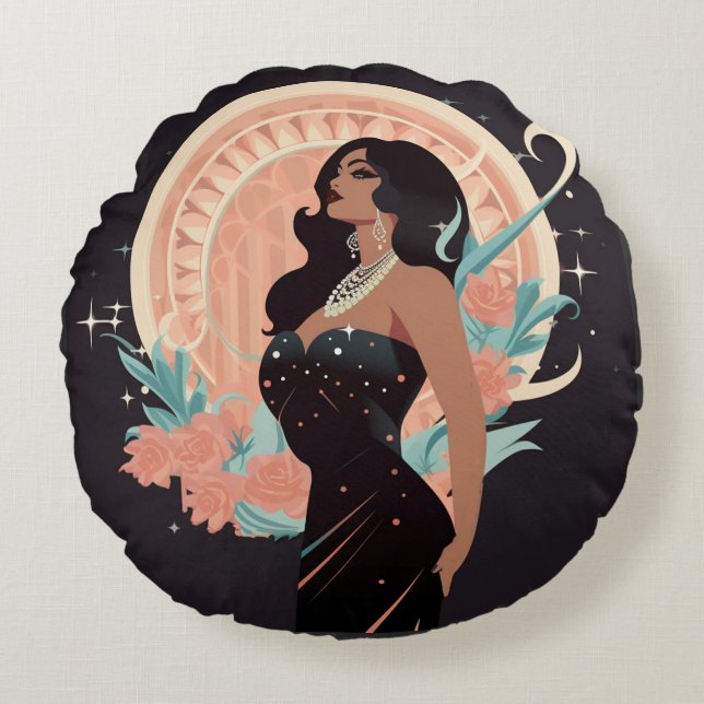 ALMOFADA REDONDA PODER DA BELEZA #1 (Frente)