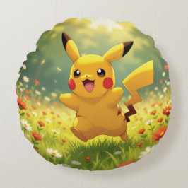 Almofada Redonda Pokémon und seine Treue Freunde