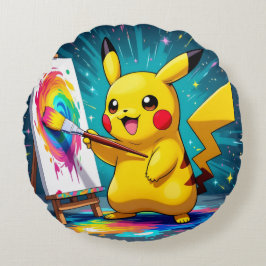 Almofada Redonda Pokémon und seine Treue Freunde