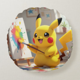 Almofada Redonda Pokémon und seine Treue Freunde