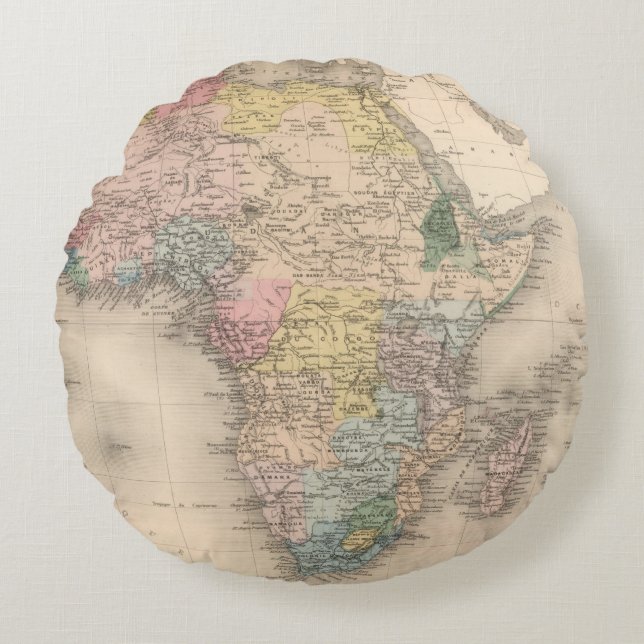 Almofada Redonda Política africana (Frente)