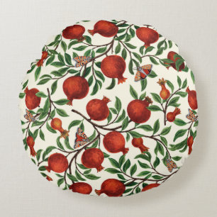 Almofada Redonda Pomegranatos e Bella Moths em branco