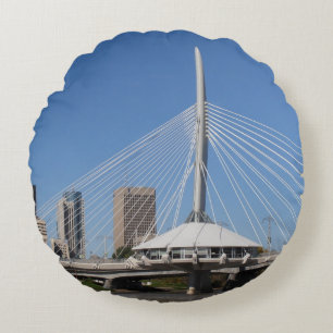Almofada Redonda Ponte Provencher de Winnipeg