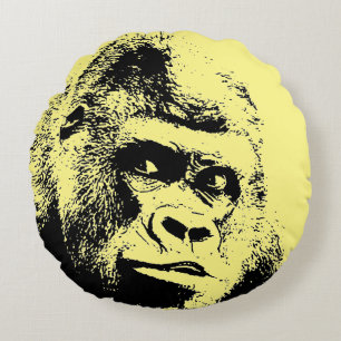 Almofada Redonda Pop Art Gorilla