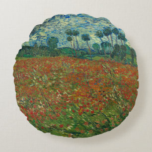 Almofada Redonda Poppy Field - Vincent van Gogh