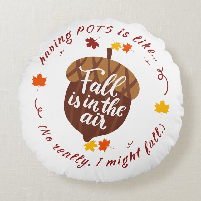 Almofada Redonda Potes Querem Tema Redondo Travesseiro (Frente)