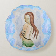 Praia Boho Sereia Mística Aquarela