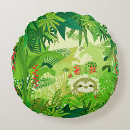 Almofada Redonda Preguiça da Selva Espião