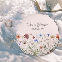 Presente de Nascimento de Bebê de Flor Silvestre C