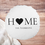 Almofada Redonda Presente Personalizado da Família Doméstica Mínima<br><div class="desc">Bem-vindos à nossa coleção da Família Mínima Moderna em Zazzle - o destino perfeito para presentes personalizados que elevam a sua casa e celebram laços familiares. Nossa seleção cuidadosamente organizada de produtos combina perfeitamente o design contemporâneo com o calor da família, criando um toque único e na moda para seus...</div>
