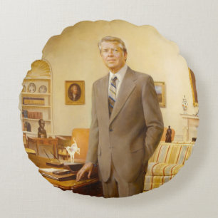Almofada Redonda Presidente americano James Earl Carter Escritório