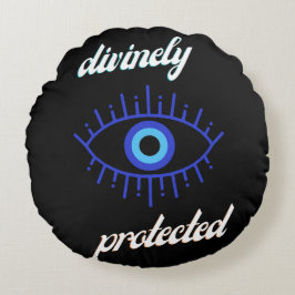 Almofada Redonda Protegido divinamente