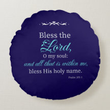 Psalm 103:1 Bible Verse Custom Christian Pillow