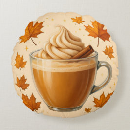 Almofada Redonda Pumpkin Latte Daydre | Travesseiro decorativo de o
