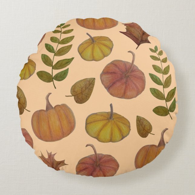 Almofada Redonda Pumpkins  (Frente)