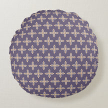 Púrpura Elegante e beige Padrão de Motif Invisível