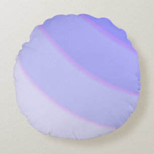 Almofada Redonda Púrpura Púrpura Púrpura Pensa-Lilac Penteada em es