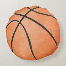 Almofada Redonda Quartos Temáticos de Basquete Decoração Atlética D