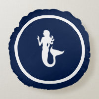 Quase Marinho azul + sereia branca náutica