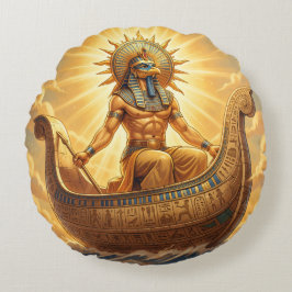 Almofada Redonda Ra – Egyptian Sun God´3´