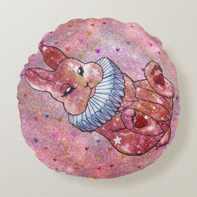 Almofada Redonda Rabbit named Ladybug (Frente)