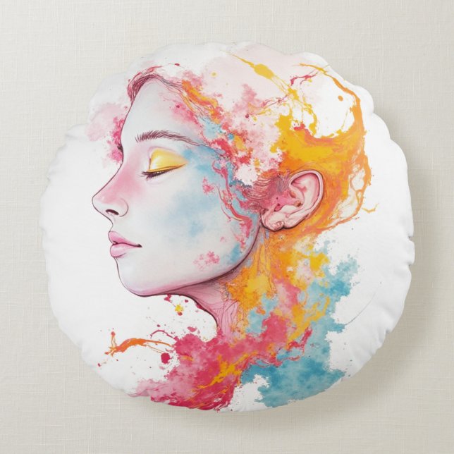 Almofada Redonda Radiação interna (Frente)