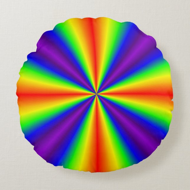 Almofada Redonda Rainbow Cross (Frente)