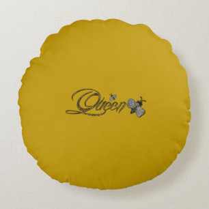 Almofada Redonda Rainha Bee Travesseiro decorativo redondo