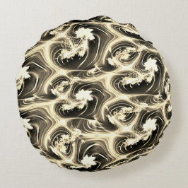 Almofada Redonda Rapto fractal retorcido de AVC luminoso