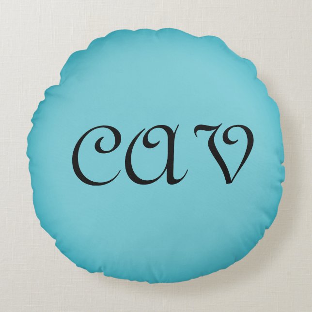 Almofada Redonda Recoleta Cornflower Blue (Frente)