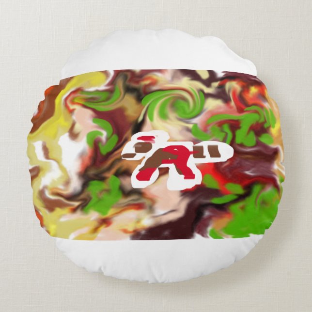 Almofada Redonda Red Panda  are cool  (Frente)