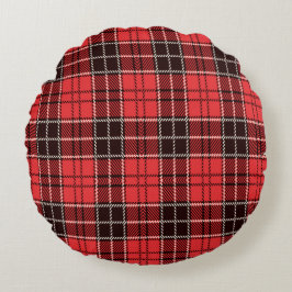 Almofada Redonda Red Tartan