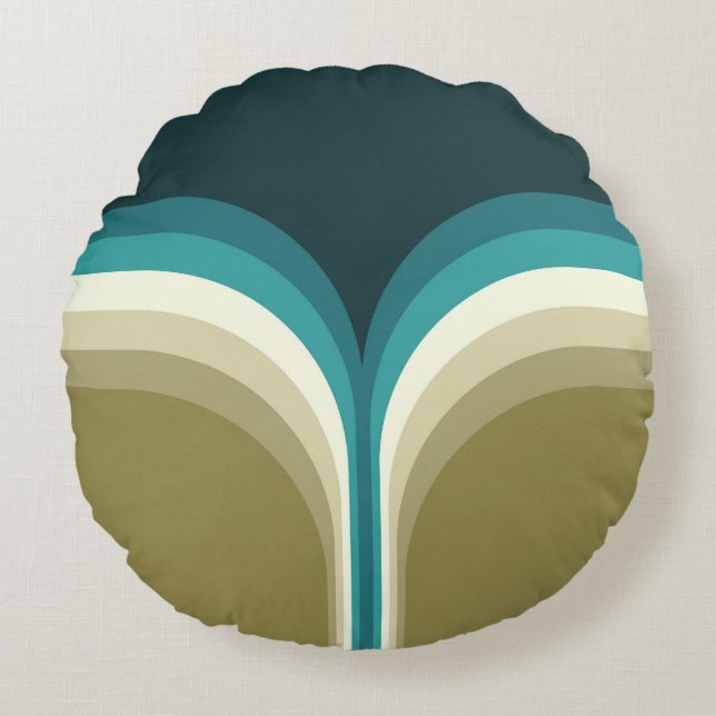 Almofada Redonda Retro style double arch decoration (Frente)