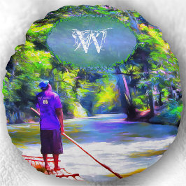 Almofada Redonda Rio Jamaican Raft Ride J001