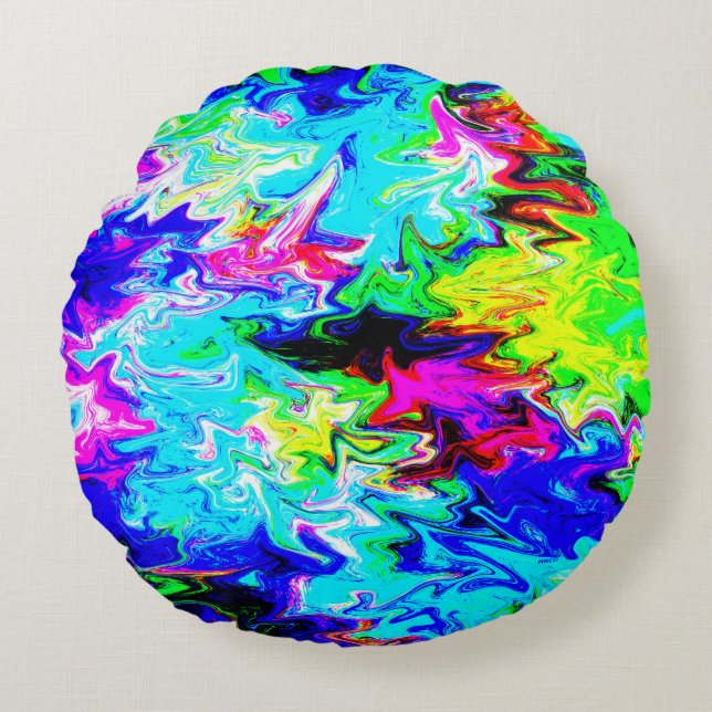 Almofada Redonda Rio Louco....... (Frente)