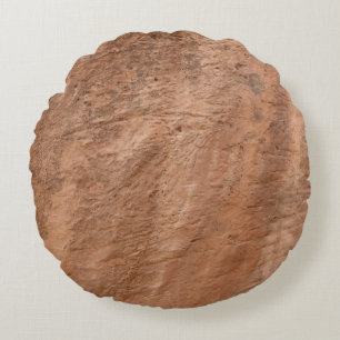 Almofada Redonda Rock Brown Natural