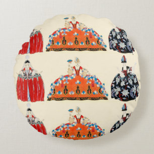 ALMOFADA REDONDA ROCOCO LADY BEAUTY, FASHION COSTUME DECO
