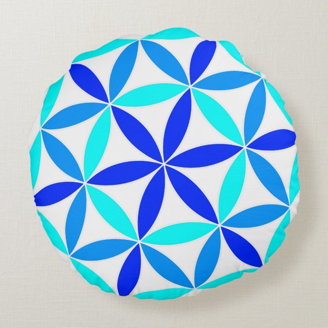 Almofada Redonda Roda da flor (Verso)