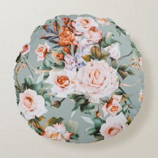 Almofada Redonda Romantic Blossom Haven