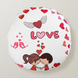 Almofada Redonda Romantic Decorative Cushion