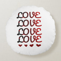 Romântico Travesseiro redondo sobre amor, OFERTA d