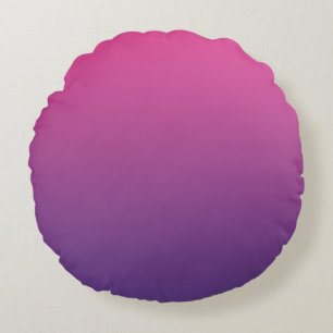 Almofada Redonda Rosa E Roxo